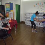 Masaje corporativo colegio